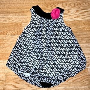 Baby Essentials Black and White Sleeveless Top Size 24 Month